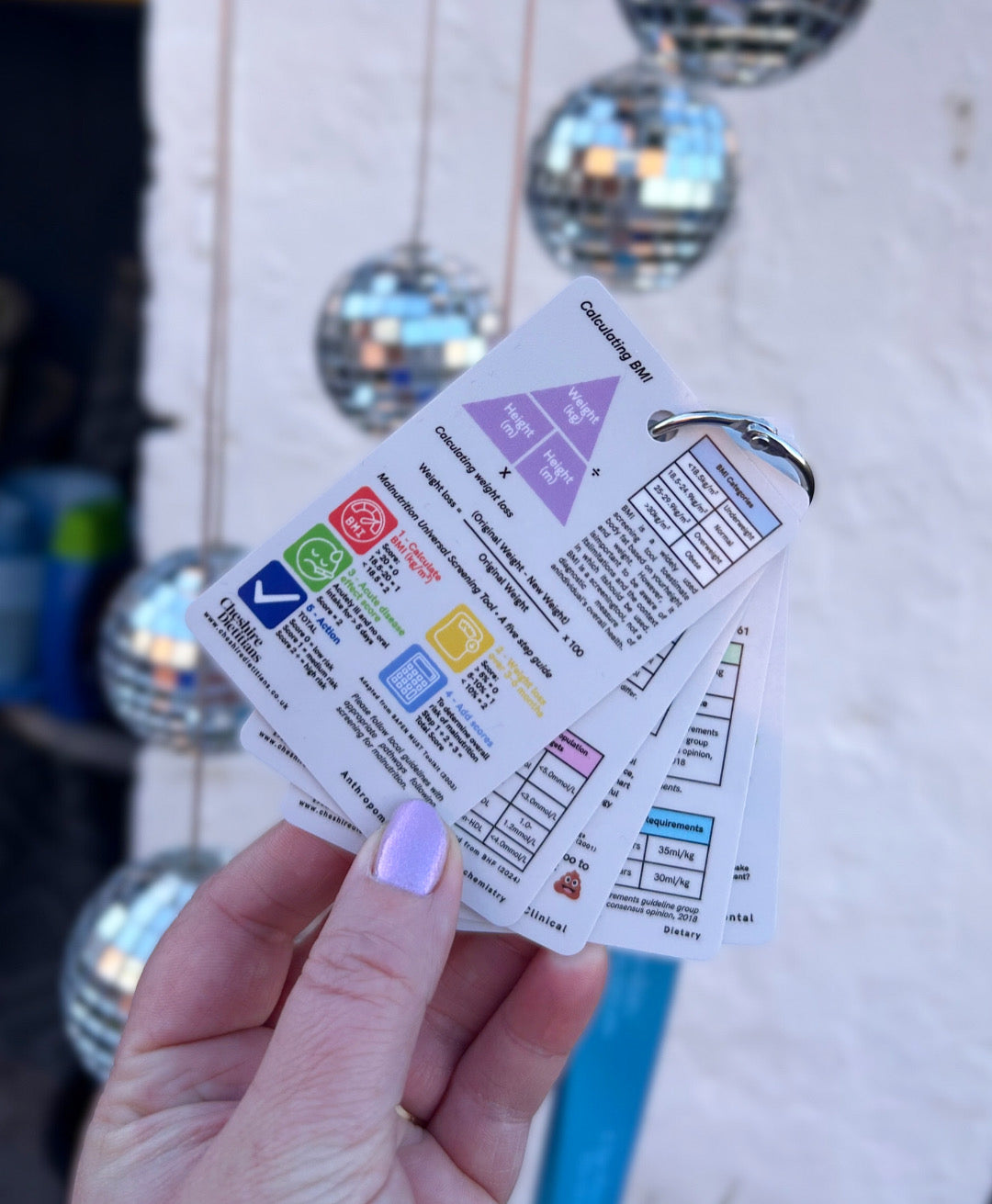 Pocket Clinical Nutrition Reference Lanyard Cards