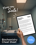 Biochemistry Cheat Sheet [DIGITAL DOWNLOAD]
