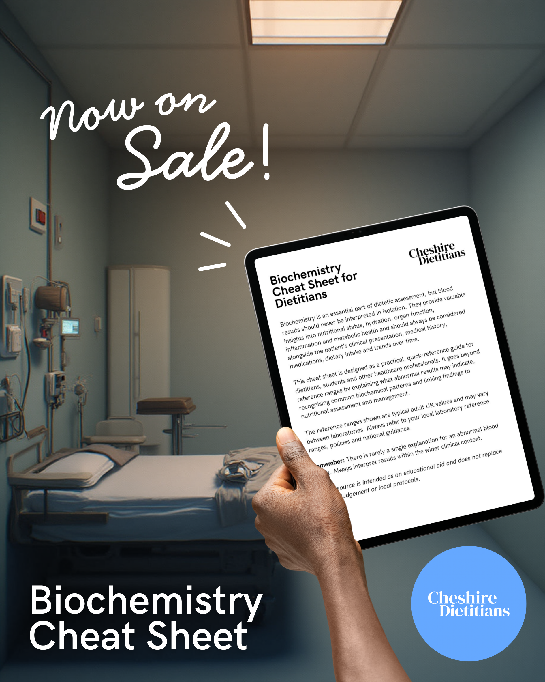 Biochemistry Cheat Sheet [DIGITAL DOWNLOAD]